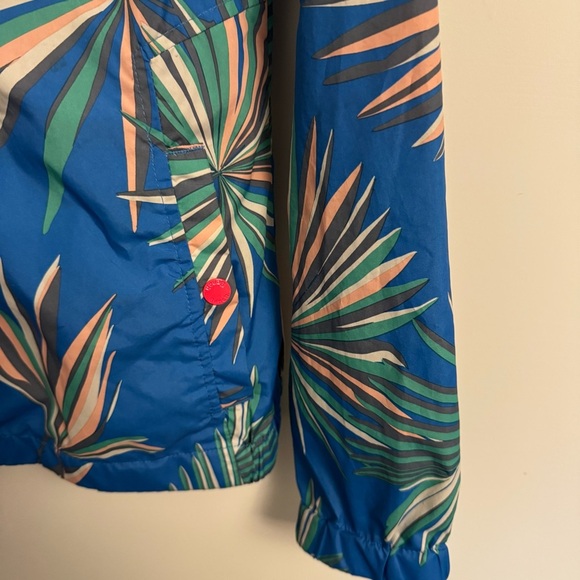 Tropical Blue Women's Rain Jacket - Picture 2 of 8